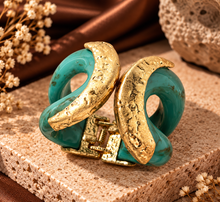 Load image into Gallery viewer, Gold and Turquoise
