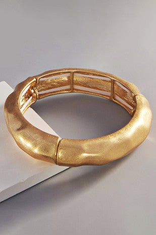 Brass Gold Stretch Bracelet