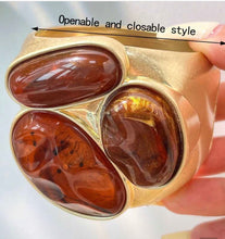 Load image into Gallery viewer, Gold Brown tone bracelet
