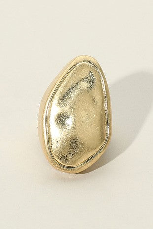Abstract chunky ring