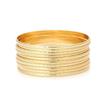 Load image into Gallery viewer, Zara gold textured bangles
