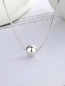 Everyday Silver Ball Necklace