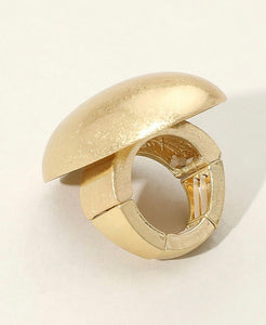 Chunky round ring (Gold)