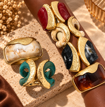 Load image into Gallery viewer, Gold and Turquoise
