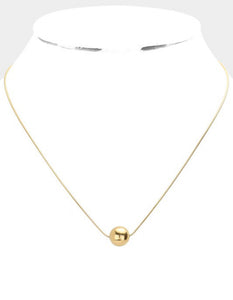 Everyday Golden Ball Necklace