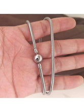 Load image into Gallery viewer, Silver Snake Chain Neckalace
