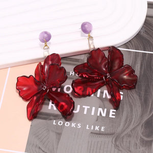 Zara Red acrylic flower