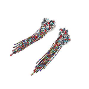 Zara CASCADING RHINESTONE (Colorful)