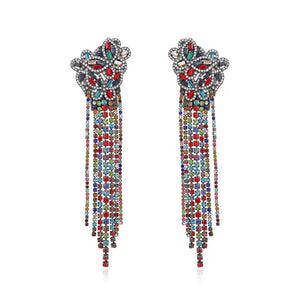 Zara CASCADING RHINESTONE (Colorful)