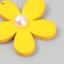 Load image into Gallery viewer, Yellow Wooden Flower
