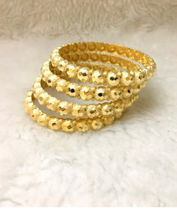 GOLDEN LUXE BANGLES ( set of 4)