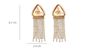 Zara Vintage Rhinestone Long Tassel