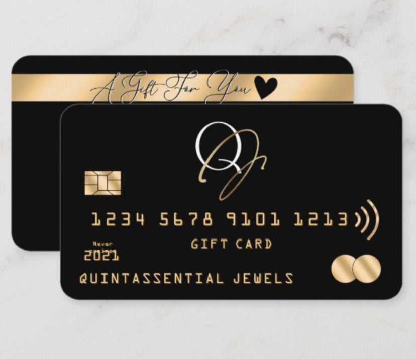 QUINTASSENTIAL JEWELS GIFT CARDS